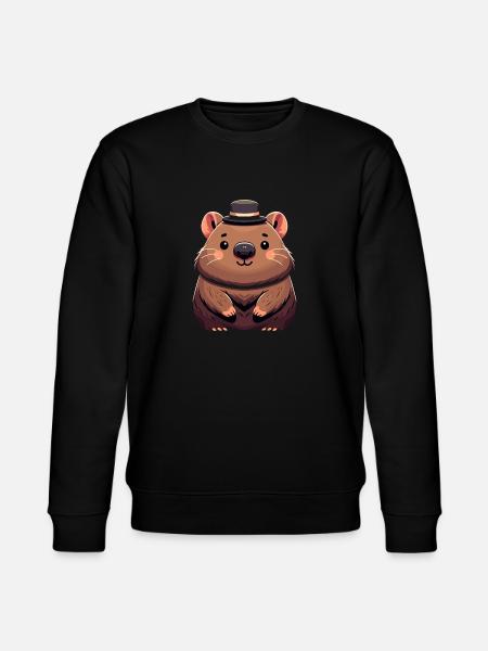 Feeling Wombat-Tastic Today - Funny Wombat - Stanley/Stella CHANGER Unisex Organic Sweatshirt - black