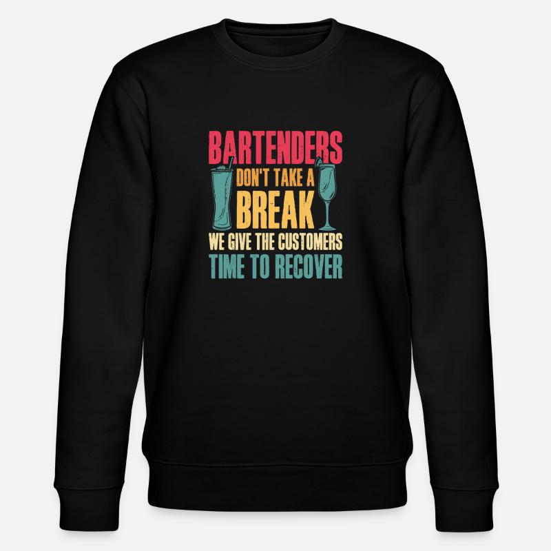 Bartender Mixologist Bartenders - Stanley/Stella Unisex Bio-Sweatshirt CHANGER  - Schwarz