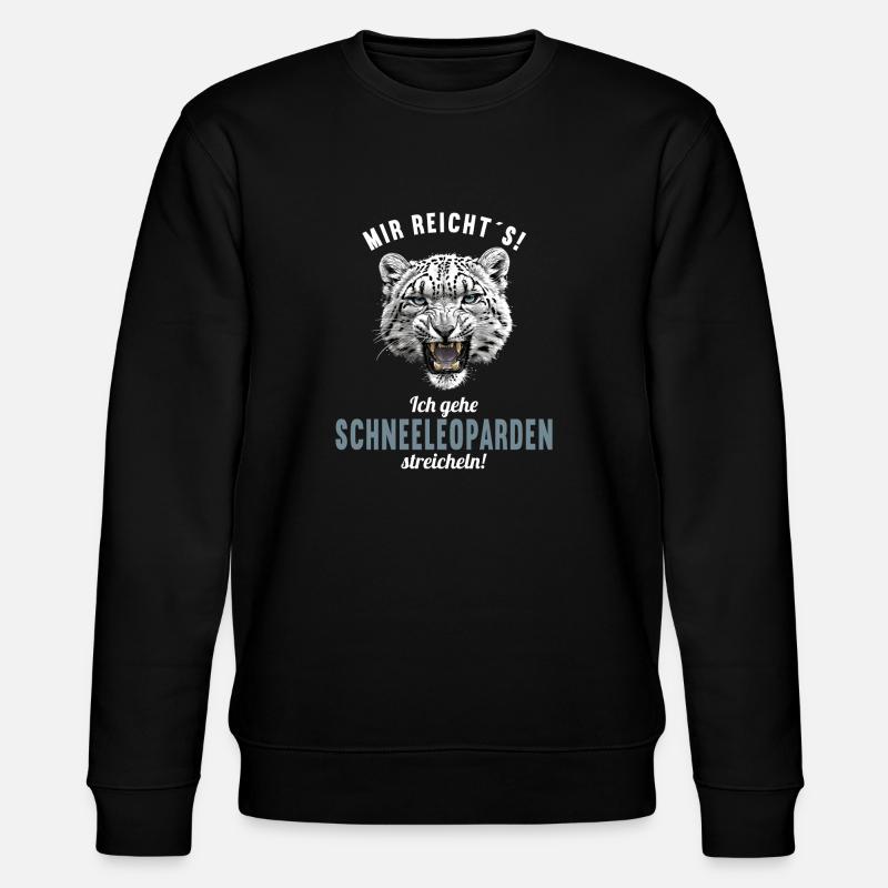 Léopard des neiges Schneeleoparden Schneeleopard - Sweat bio CHANGER Stanley/Stella Unisexe - noir