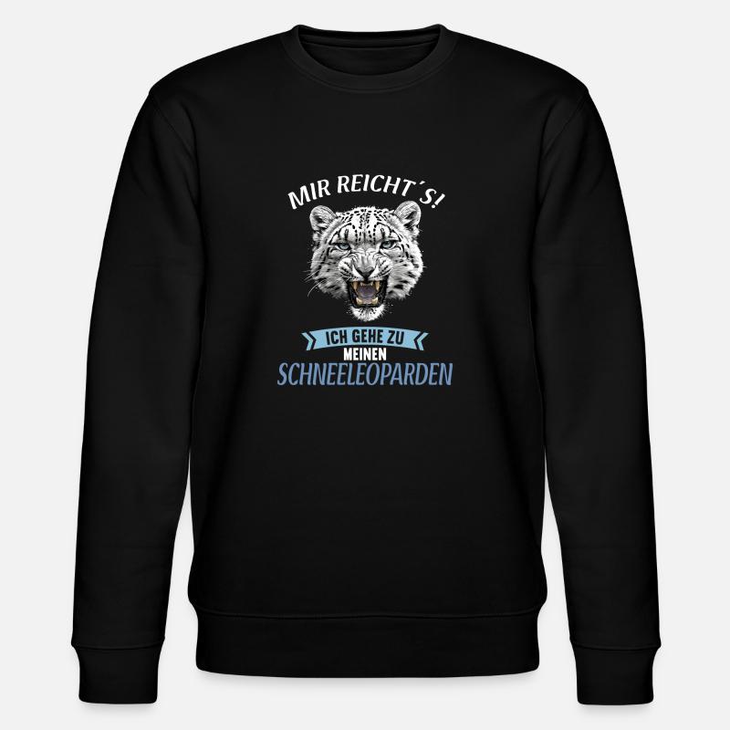 Léopard des neiges Schneeleoparden Schneeleopard - Sweat bio CHANGER Stanley/Stella Unisexe - noir