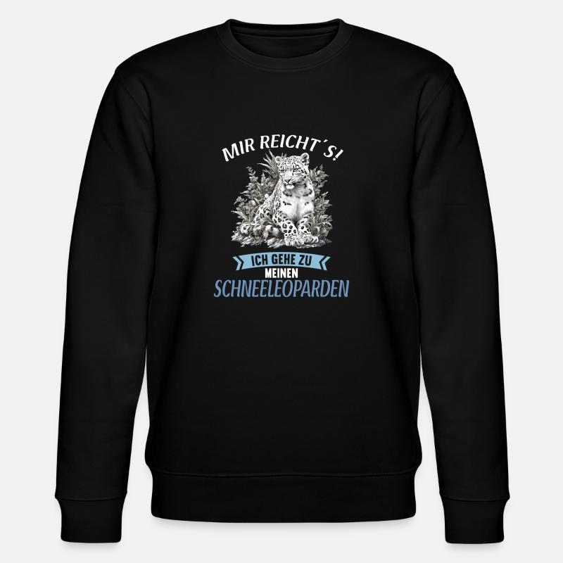 Snow Leopard Schneeleoparden Schneeleopard - Stanley/Stella CHANGER Unisex Organic Sweatshirt - black