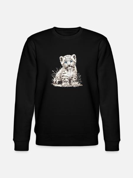 Snow Leopard Schneeleoparden Schneeleopard - Stanley/Stella CHANGER Unisex Organic Sweatshirt - black