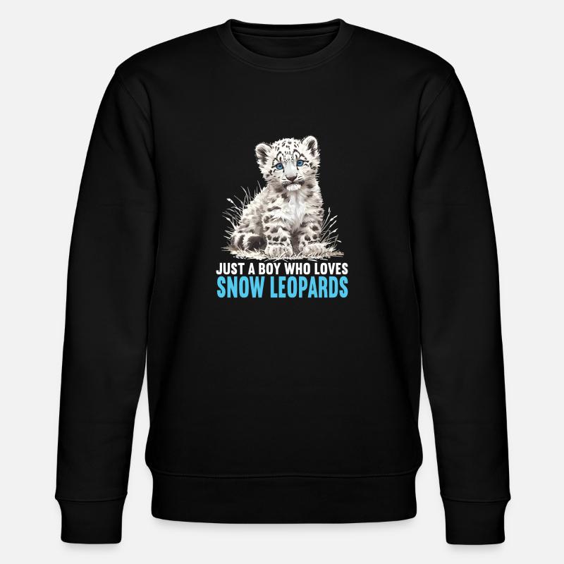 Léopard des neiges Schneeleoparden Schneeleopard - Sweat bio CHANGER Stanley/Stella Unisexe - noir