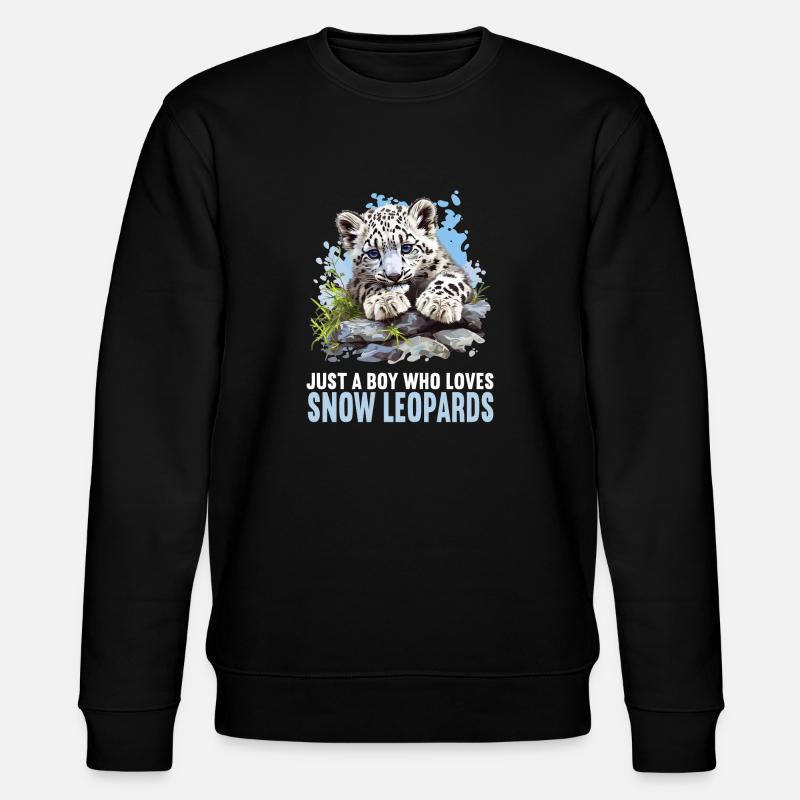 Léopard des neiges Schneeleoparden Schneeleopard - Sweat bio CHANGER Stanley/Stella Unisexe - noir