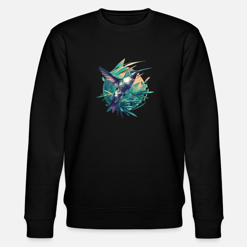 Hummingbird Kolibris Kolibri - Stanley/Stella Unisex Bio-Sweatshirt CHANGER  - Schwarz