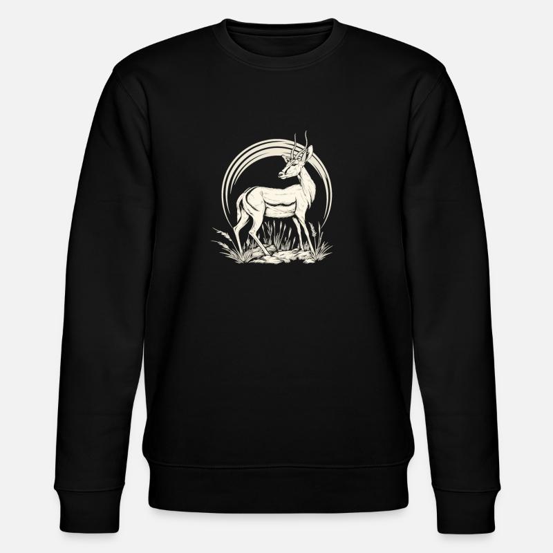 Antilope antilope antilope ouverte - Sweat bio CHANGER Stanley/Stella Unisexe - noir