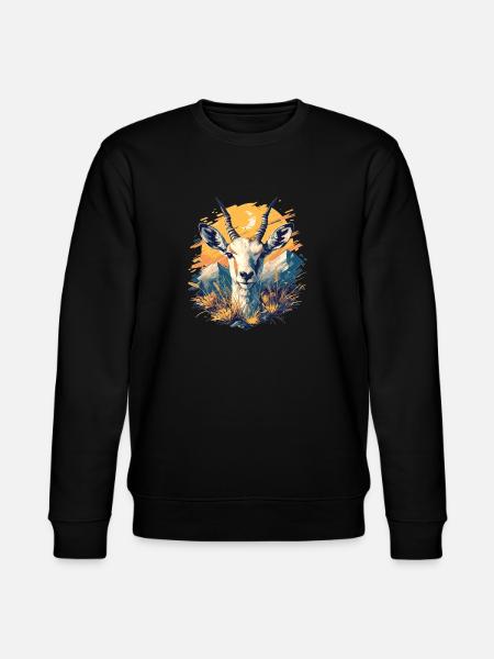 Antelope Antilopen Antilope - Stanley/Stella CHANGER Unisex Organic Sweatshirt - black