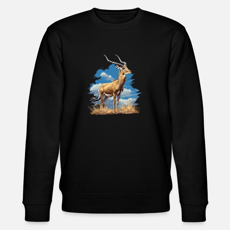 Antilope antilope antilope ouverte - Sweat bio CHANGER Stanley/Stella Unisexe - noir