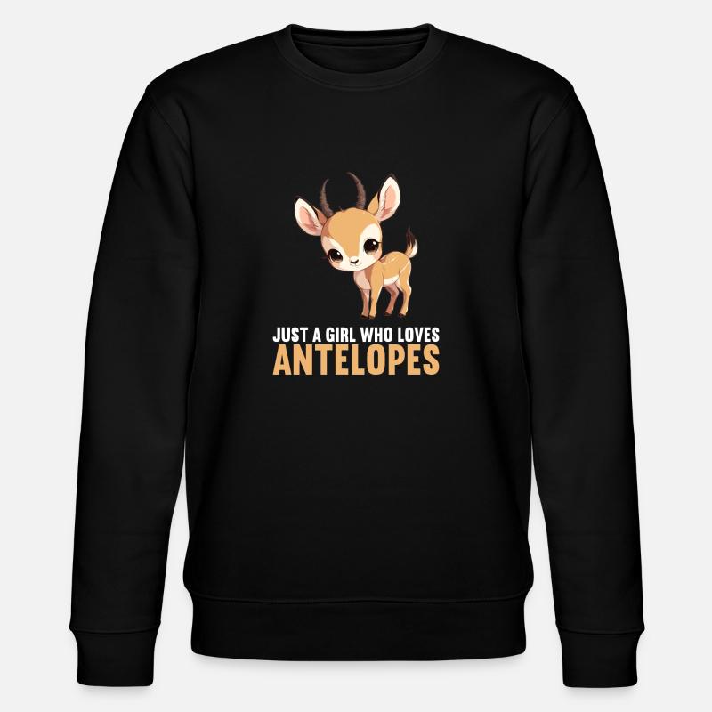 Antilope Antilope ouverte - Sweat bio CHANGER Stanley/Stella Unisexe - noir