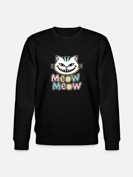 MEOW MEOW - Stanley/Stella CHANGER Unisex Organic Sweatshirt - black