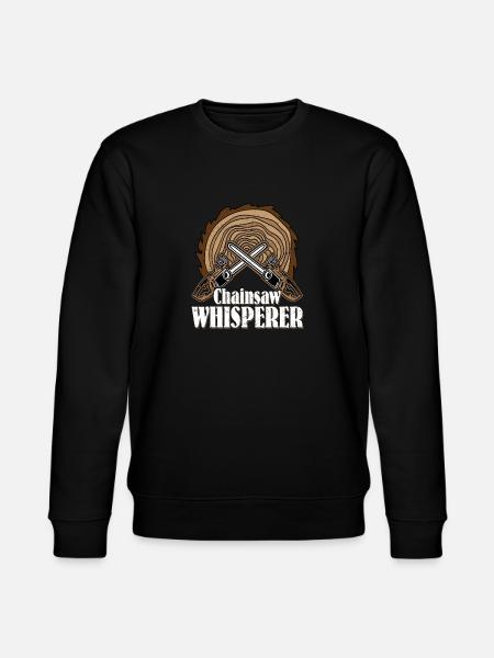 Chainsaw Whisperer Logger Lumberjack Logging - Stanley/Stella CHANGER Unisex Organic Sweatshirt - black