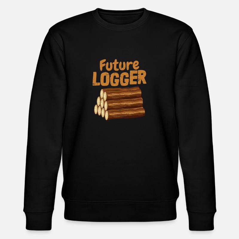 Future Logger Logging Lumberjack - Stanley/Stella CHANGER Unisex Organic Sweatshirt - black