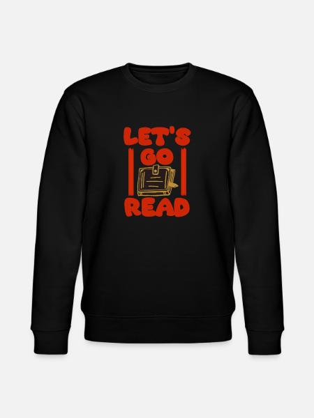 Reading books funny - Stanley/Stella CHANGER Unisex Organic Sweatshirt - black