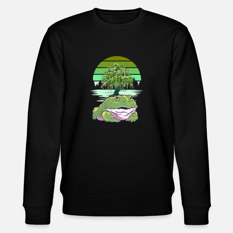 Grenouille Grenouilles Crapauds Crapauds - Sweat bio CHANGER Stanley/Stella Unisexe - noir