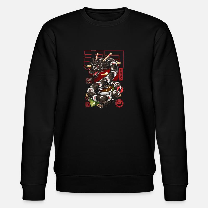 Japan Great Sushi Dragon - Stanley/Stella CHANGER Unisex Organic Sweatshirt - black