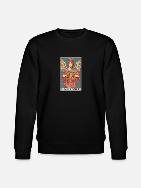Tarotkarten Tarotkarte Temperance Mäßigkeit - Stanley/Stella Unisex Bio-Sweatshirt CHANGER - Schwarz
