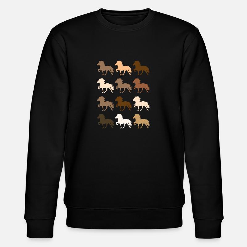 Islandpferd - Stanley/Stella Unisex Bio-Sweatshirt CHANGER  - Schwarz