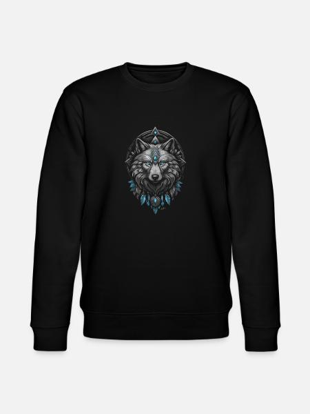 Viking Arctic Wolf - Stanley/Stella CHANGER Unisex Organic Sweatshirt - black