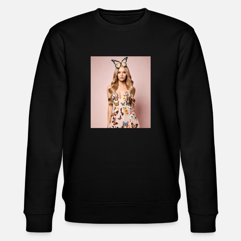 Robe papillon. - Sweat bio CHANGER Stanley/Stella Unisexe - noir
