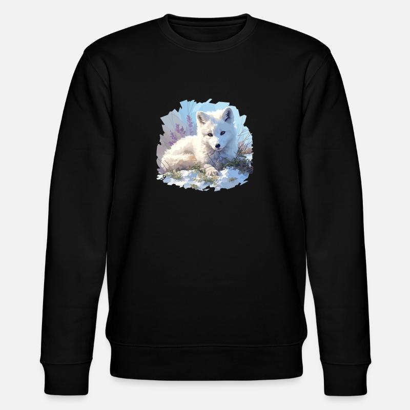 Arctic Fox Polarfüchse Polarfuchs - Stanley/Stella Unisex Bio-Sweatshirt CHANGER  - Schwarz