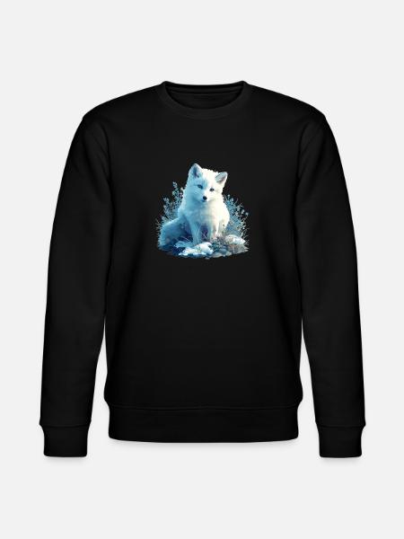 Arctic Fox Polarfüchse Polarfuchs - Stanley/Stella CHANGER Unisex Organic Sweatshirt - black
