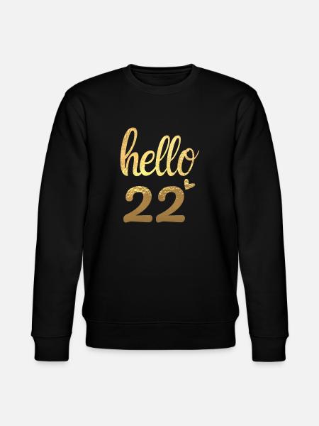 Hello 22 doré - Sweat bio CHANGER Stanley/Stella Unisexe - noir