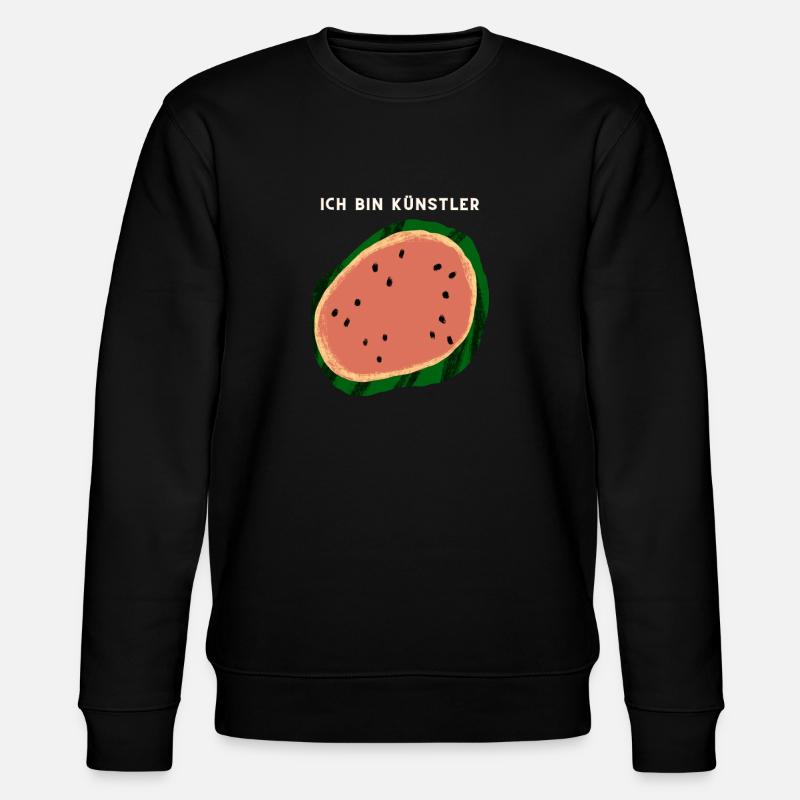 Ich bin Künstler - Stanley/Stella Unisex Bio-Sweatshirt CHANGER  - Schwarz