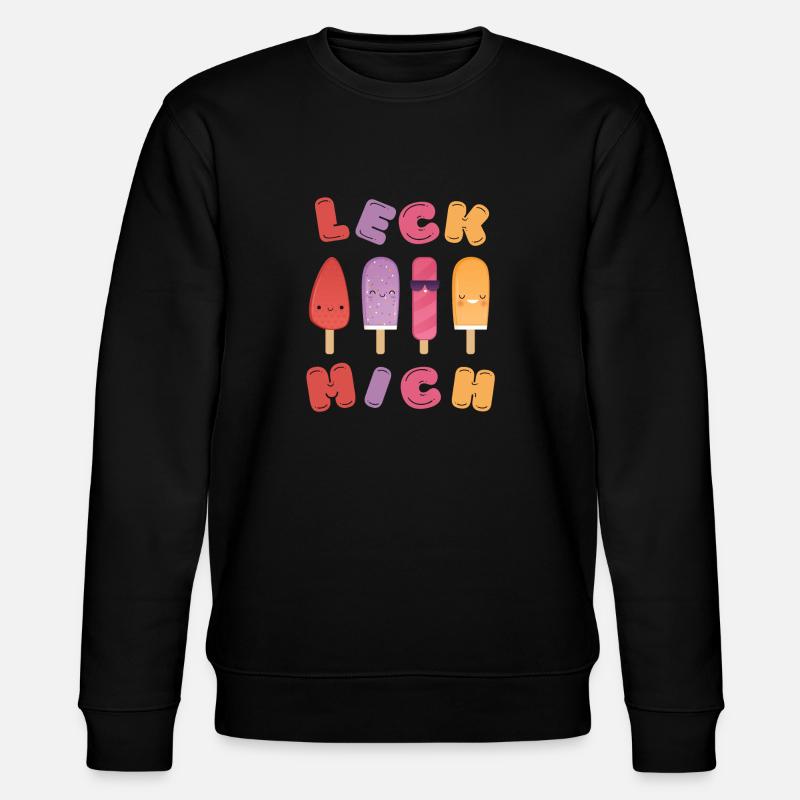 LECK MICH - Stanley/Stella Unisex Bio-Sweatshirt CHANGER  - Schwarz