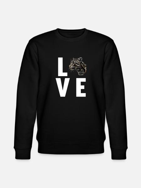 Clouded Leopard Nebelparder - Stanley/Stella CHANGER Unisex Organic Sweatshirt - black
