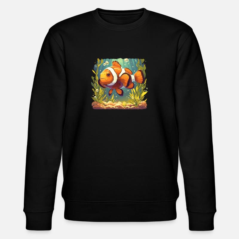 Clownfish Clownfische Clownfisch - Stanley/Stella Unisex Bio-Sweatshirt CHANGER  - Schwarz