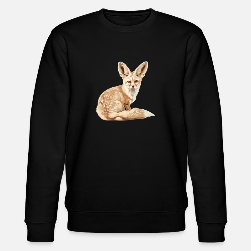 Fennec Renard Fenneks Fennek - Sweat bio CHANGER Stanley/Stella Unisexe - noir