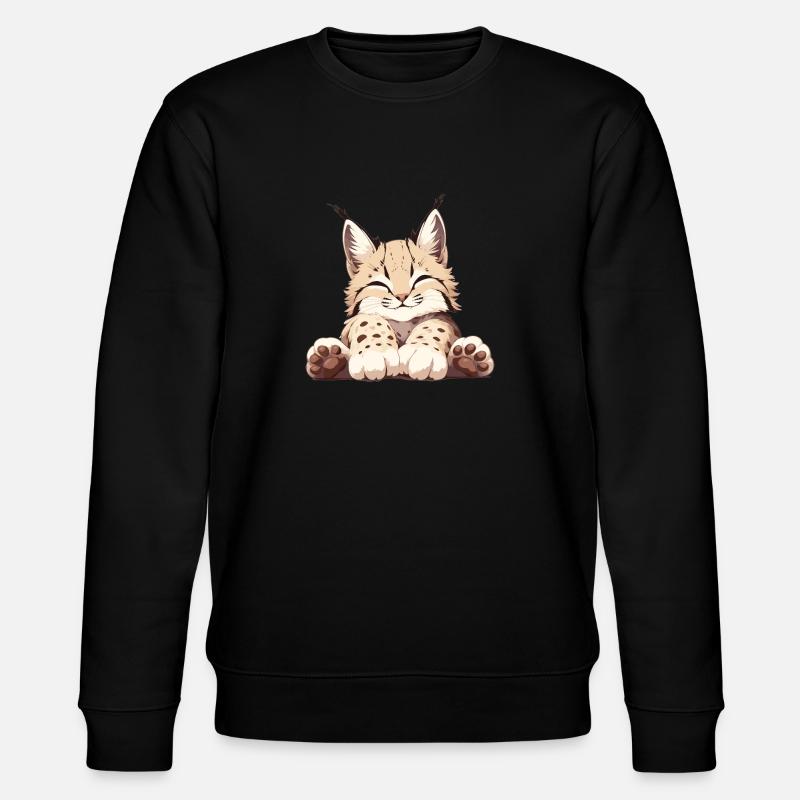 Lynx Luchse Luchs - Stanley/Stella CHANGER Unisex Organic Sweatshirt - black