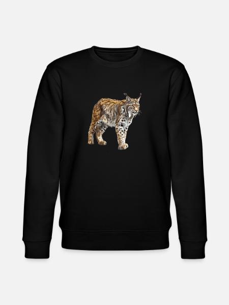 Lynx Luchse Luchs - Stanley/Stella CHANGER Unisex Organic Sweatshirt - black