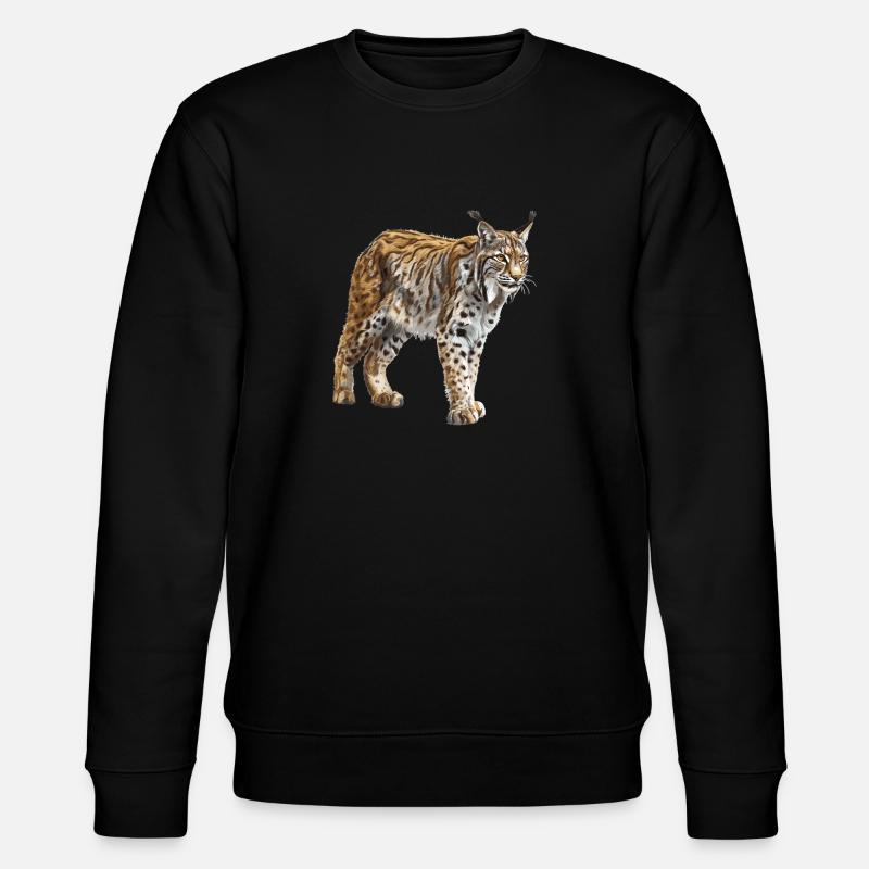Lynx Luchse Luchs - Stanley/Stella CHANGER Unisex Organic Sweatshirt - black