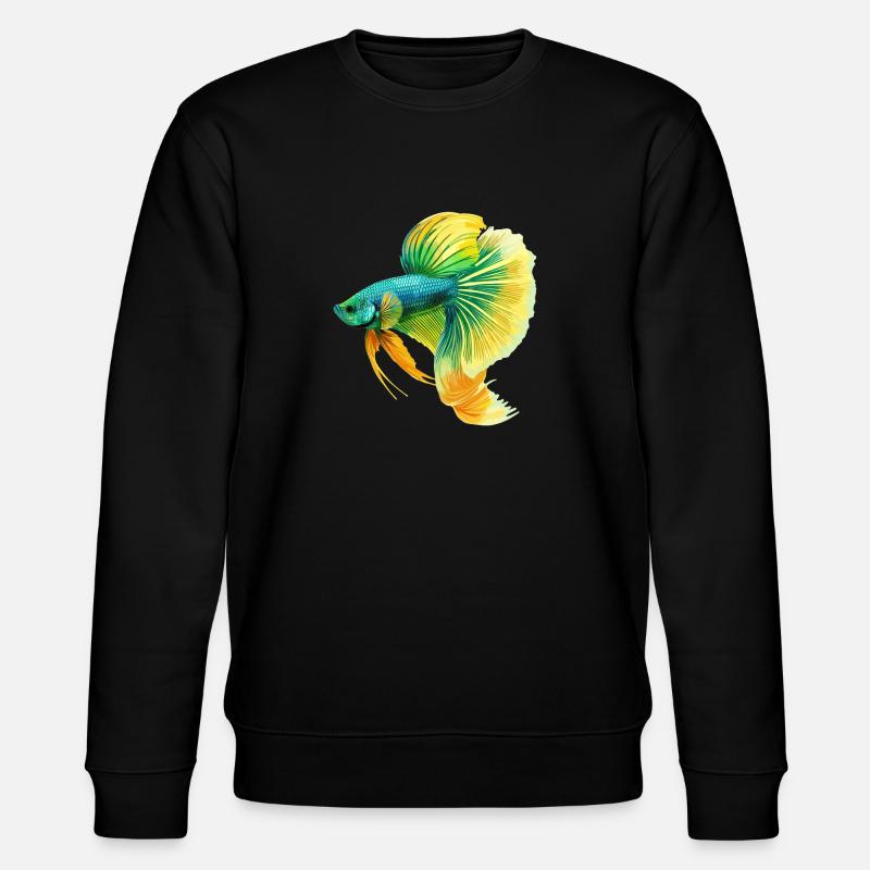 Bettas Betta Poisson Betta - Sweat bio CHANGER Stanley/Stella Unisexe - noir