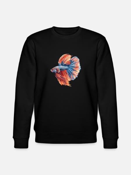 Bettas Betta Fish Betta - Stanley/Stella CHANGER Unisex Organic Sweatshirt - black