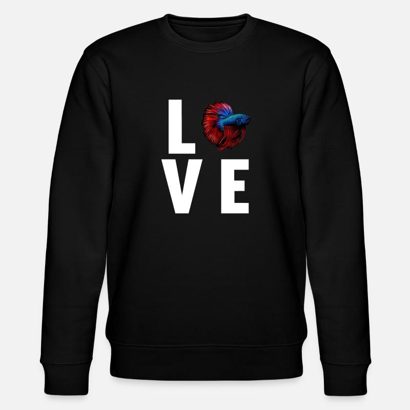Bettas Betta Fish Betta - Stanley/Stella CHANGER Unisex Organic Sweatshirt - black