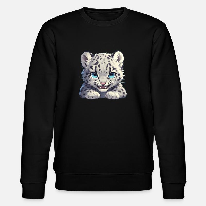 Snow Leopard Schneeleoparde Schneeleopard - Stanley/Stella CHANGER Unisex Organic Sweatshirt - black