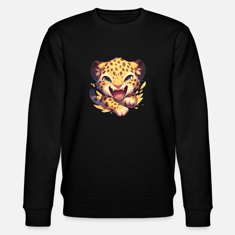 Léopard léopard - Sweat bio CHANGER Stanley/Stella Unisexe - noir
