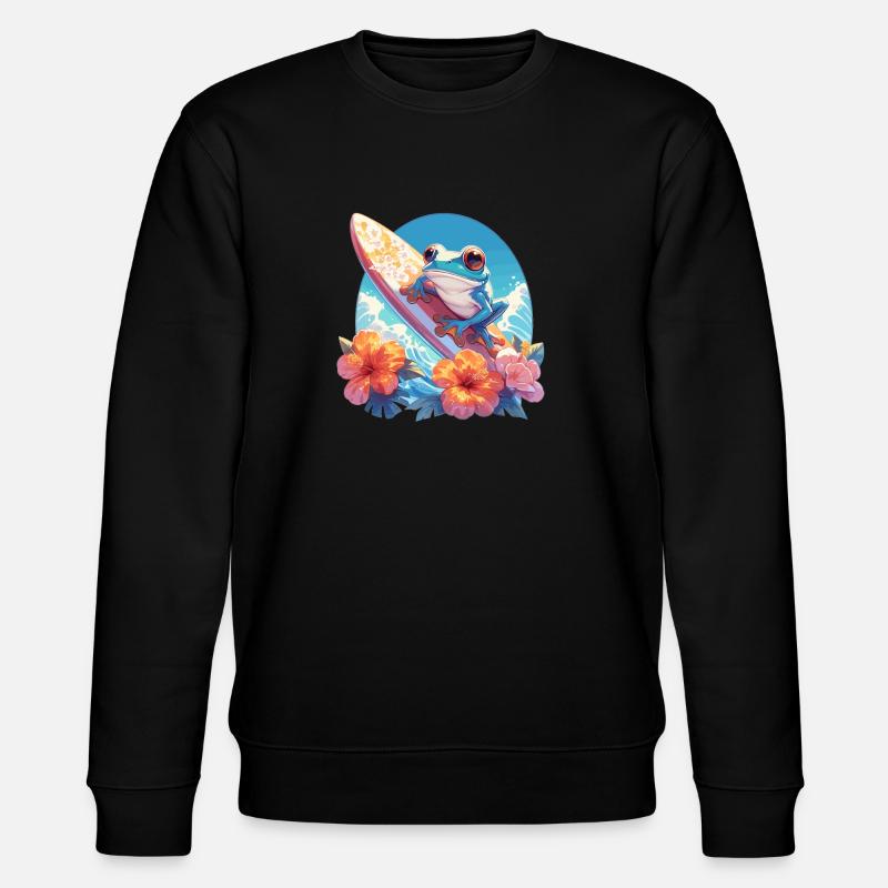 Tree Frog Laubfrösche Laubfrosch - Stanley/Stella Unisex Bio-Sweatshirt CHANGER  - Schwarz