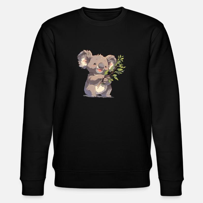 Koalas Koala - Stanley/Stella Unisex Bio-Sweatshirt CHANGER  - Schwarz