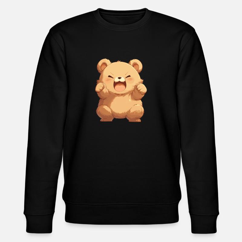 Bear Bären Bär - Stanley/Stella Unisex Bio-Sweatshirt CHANGER  - Schwarz