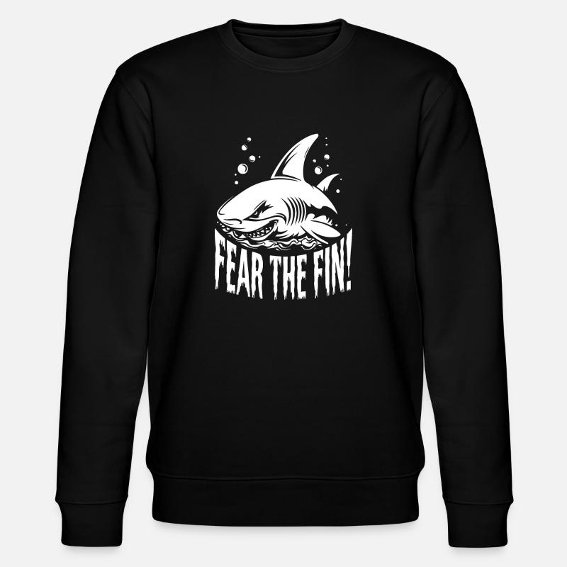 REQUIN, PEUR DE L’AILERON - Sweat bio CHANGER Stanley/Stella Unisexe - noir