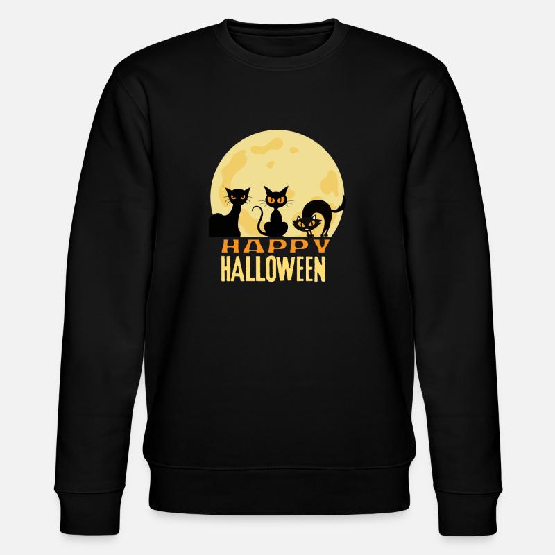 Happy Halloween - Stanley/Stella Unisex Bio-Sweatshirt CHANGER  - Schwarz