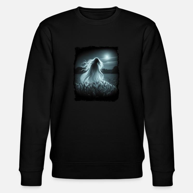 Nightghost - die Mitternachtsdame - Stanley/Stella Unisex Bio-Sweatshirt CHANGER - Schwarz