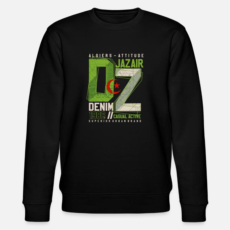URBAN DZ - Stanley/Stella Unisex Bio-Sweatshirt CHANGER  - Schwarz