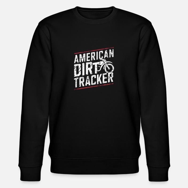 Flat Track Racing Passion - Stanley/Stella CHANGER Unisex Organic Sweatshirt - black