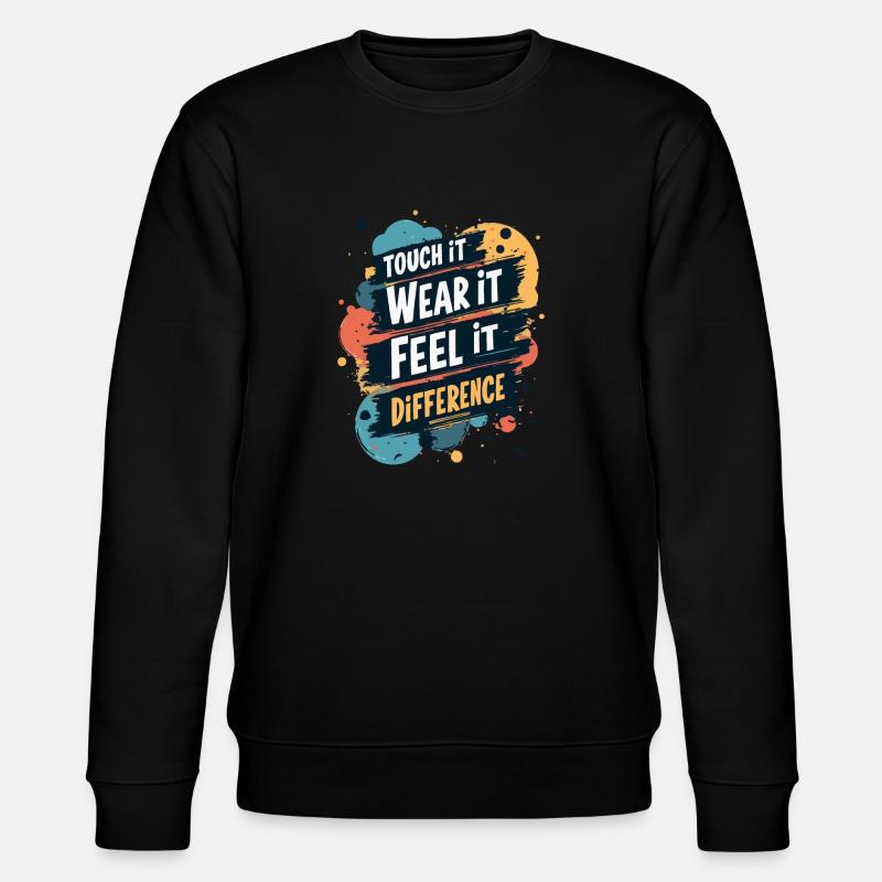 SPÜREN SIE DEN UNTERSCHIED - Stanley/Stella Unisex Bio-Sweatshirt CHANGER  - Schwarz