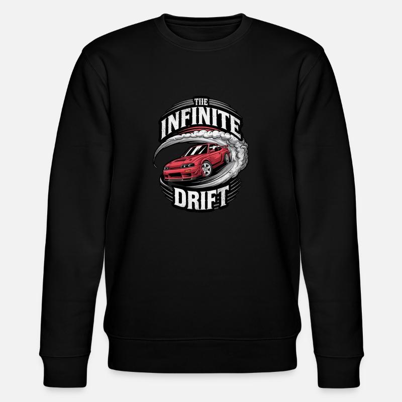infinite drift - course voiture - Sweat bio CHANGER Stanley/Stella Unisexe - noir