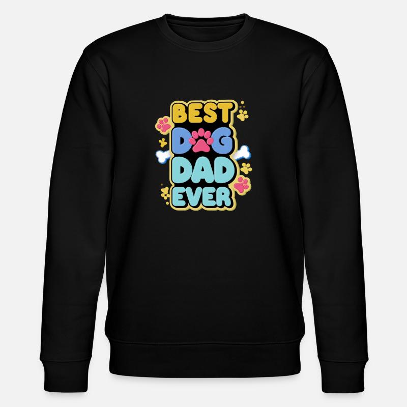 Meilleur papa de chien - Sweat bio CHANGER Stanley/Stella Unisexe - noir